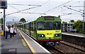 O2912 : Electric DART train no. 8327 arriving at Greystones Railway Station, Greystones, Co. Wicklow by P L Chadwick