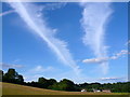 SP8900 : Con Trails over Great Missenden by Nigel Mykura