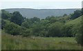 SH8549 : View up the valley of Afon Caletwr by Andrew Hill