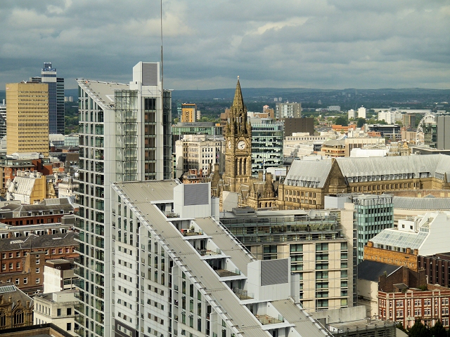 A View of Manchester City Centre from The Beetham Tower