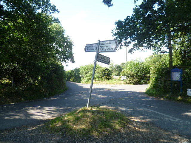 Signpost near Porter's Farm