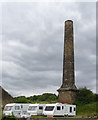 SE3808 : Chimney of former Midland Bleach Works, Cudworth by Alan Murray-Rust