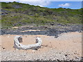 SY7581 : Remains of Old Pill Box, White Nothe Beach by Nigel Mykura