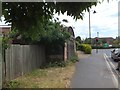 TM2748 : Pavement of Quayside, Woodbridge with Nissen hut by David Smith