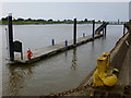 TF6119 : Visitors pontoon on the Ouse, King's Lynn by Richard Humphrey