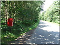 TM3446 : Postbox And Country Road by Keith Evans