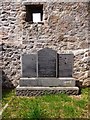 NJ7005 : Sherritt-Duff memorial headstones in Midmar Old Kirk by Stanley Howe