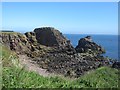 NT9267 : Castle Rock near St Abbs by Graham Robson