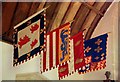 SP6604 : Flags in Ryecote Chapel by Des Blenkinsopp