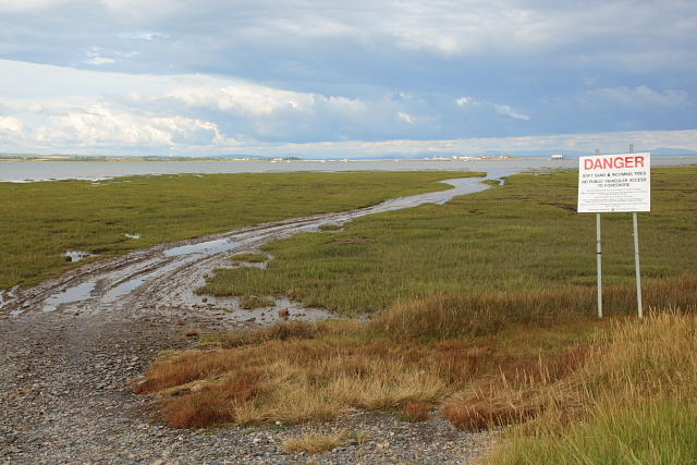 Track across Wylock Marsh