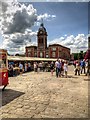 SK3871 : Chesterfield Market Place and Market Hall by David Dixon