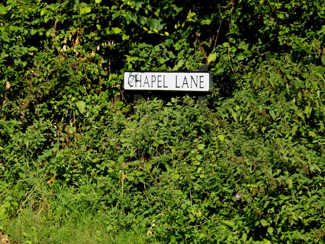 Chapel Lane sign