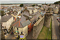 SH4762 : Caernarfon town walls by Richard Croft