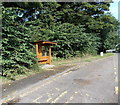 SK4202 : Wooden bus shelter, Cadeby by Jaggery