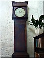 SP2429 : Long case clock and aspidistra, Chastleton House, Chastleton, Oxfordshire by Brian Robert Marshall