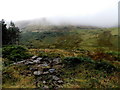 SS9094 : Misty hillside north of Blaengarw by Jaggery