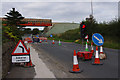 SD4764 : Temporary traffic lights, Slyne Road (A6) by Ian Taylor