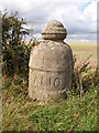 SE8457 : Detail of bollard at field entrance by Christopher Hall