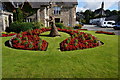 NN9458 : Floral display, Pitlochry by jeff collins