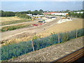 SP5922 : Railway construction northeast of Bicester, 23 July 2014 by Robin Stott