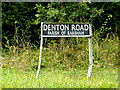 TM2890 : Denton Road sign by Geographer