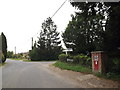 TM2788 : Norwich Road & The Old Post Office George V Postbox by Geographer