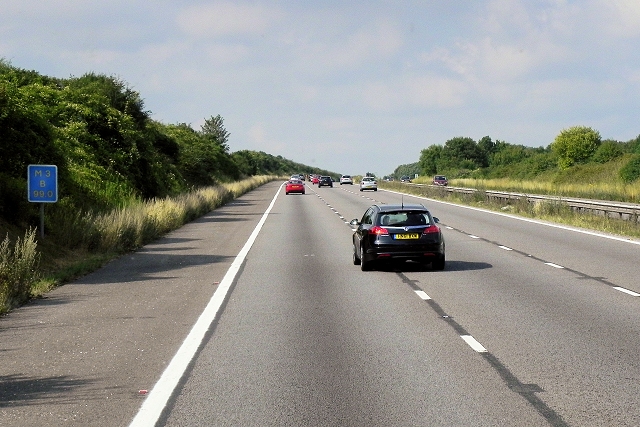 M3 Northbound near Kings Worthy