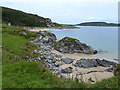 NR3444 : Shoreline to the north of Carraig Fhada Lighthouse by Oliver Dixon