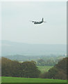 SD5770 : Military transport plane flying up the Lune Valley by Karl and Ali