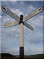 NT5767 : East Lothian County Council Fingerposts : Danskine Crossroads by Richard West