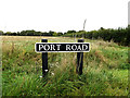 TM2389 : Port Road sign by Geographer