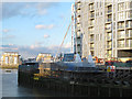 TQ3777 : Deptford Creek swing bridge under construction by Stephen Craven