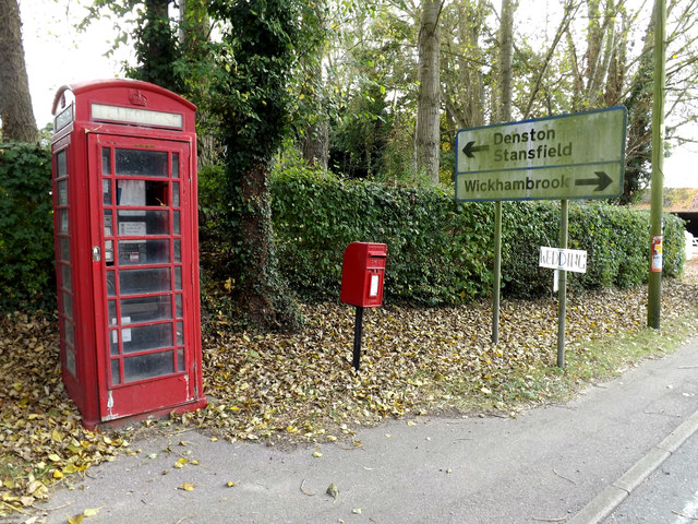 Telephone Box, Wickham Street Postbox & Roadsign