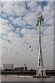 TQ3979 : Cable Car over The River Thames by Christine Matthews