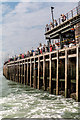 TQ8983 : Steaming Away from Southend Pier, Southend-on-Sea, Essex by Christine Matthews