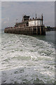 TQ8983 : Steaming Away from Southend Pier, Southend-on-Sea, Essex by Christine Matthews