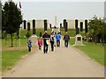 SK1814 : National Memorial Arboretum, Path Towards the Armed Forces Memorial by David Dixon