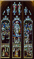 SO7745 : Stained glass window, Great Malvern Priory by Julian P Guffogg