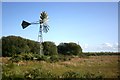 ST4543 : Wind Pump on Westhay Moor by Des Blenkinsopp