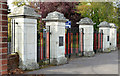 J3170 : Main entrance gates, Musgrave Park, Belfast (October 2014) by Albert Bridge