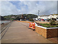 SX9472 : Nearly finished  repairs to seafront planting following storm damage, Teignmouth by Robin Stott