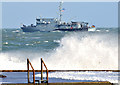 J5082 : German naval ship off Bangor - October 2014(3) by Albert Bridge