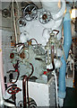 TQ3380 : HMS Belfast - forward engine room - cruising turbine. by Chris Allen