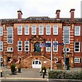 SJ9595 : Hyde Grammar School: Main Entrance by Gerald England