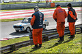 TM0089 : Marshals, Snetterton Racing Circuit, Snetterton, Norfolk by Christine Matthews