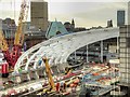 SJ8499 : New Roof Construction, Manchester Victoria Station October 2014 by David Dixon