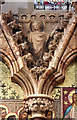 TQ2993 : Christ Church, Southgate - Reredos detail by John Salmon