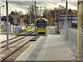 SJ8387 : Crossacres Metrolink Stop, Manchester Airport Line by David Dixon