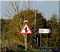 TM2094 : Roadsigns on the A140 Norwich Road by Geographer