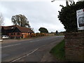 TM1378 : Entering Suffolk on the B1077 Stuston Road by Geographer